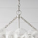 Julie Neill Talia LED 51 inch Burnished Silver Leaf Linear Chandelier Ceiling Light, Medium